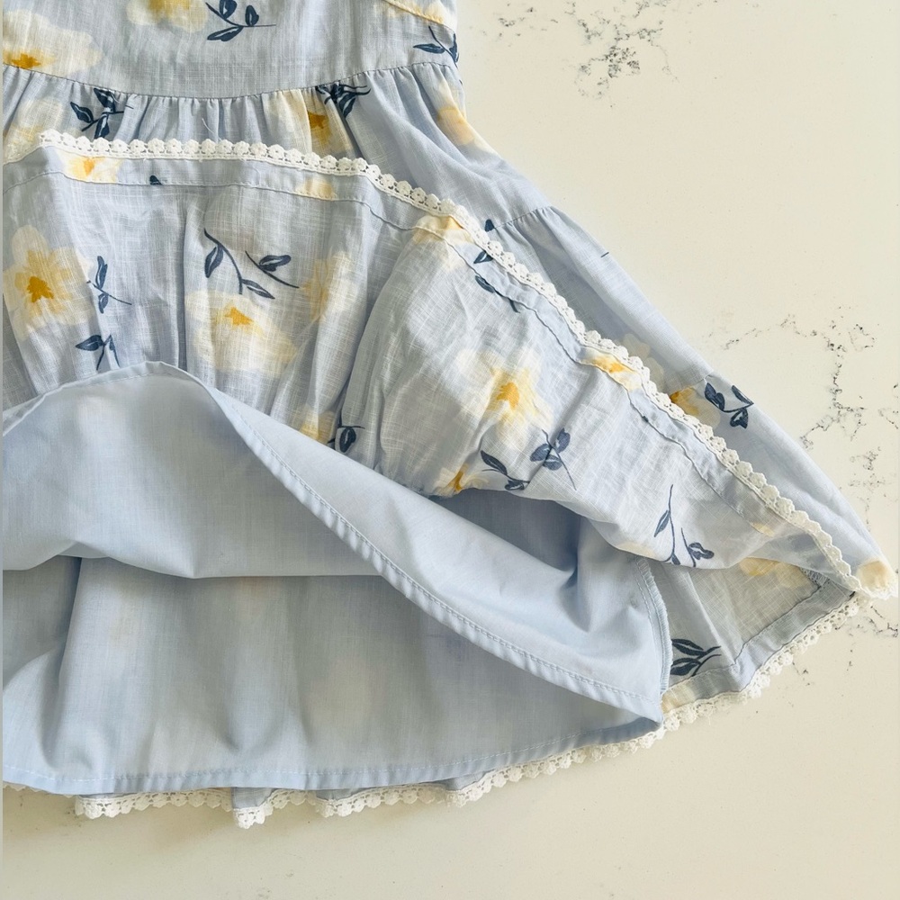 NWOT Joie Blue Floral Dress with Matching Headband Size 3T - Picture 3 of 9